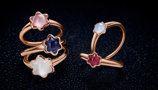Cabochon de montblanc fine jewellery collection rings